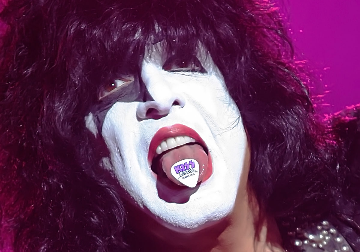Close-up of Kiss at Sweden Rock Festival